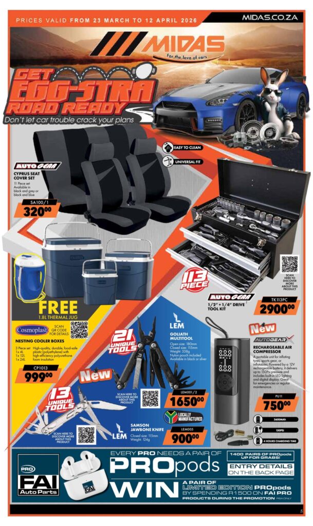 Midas Paarl March 2026 Promotions